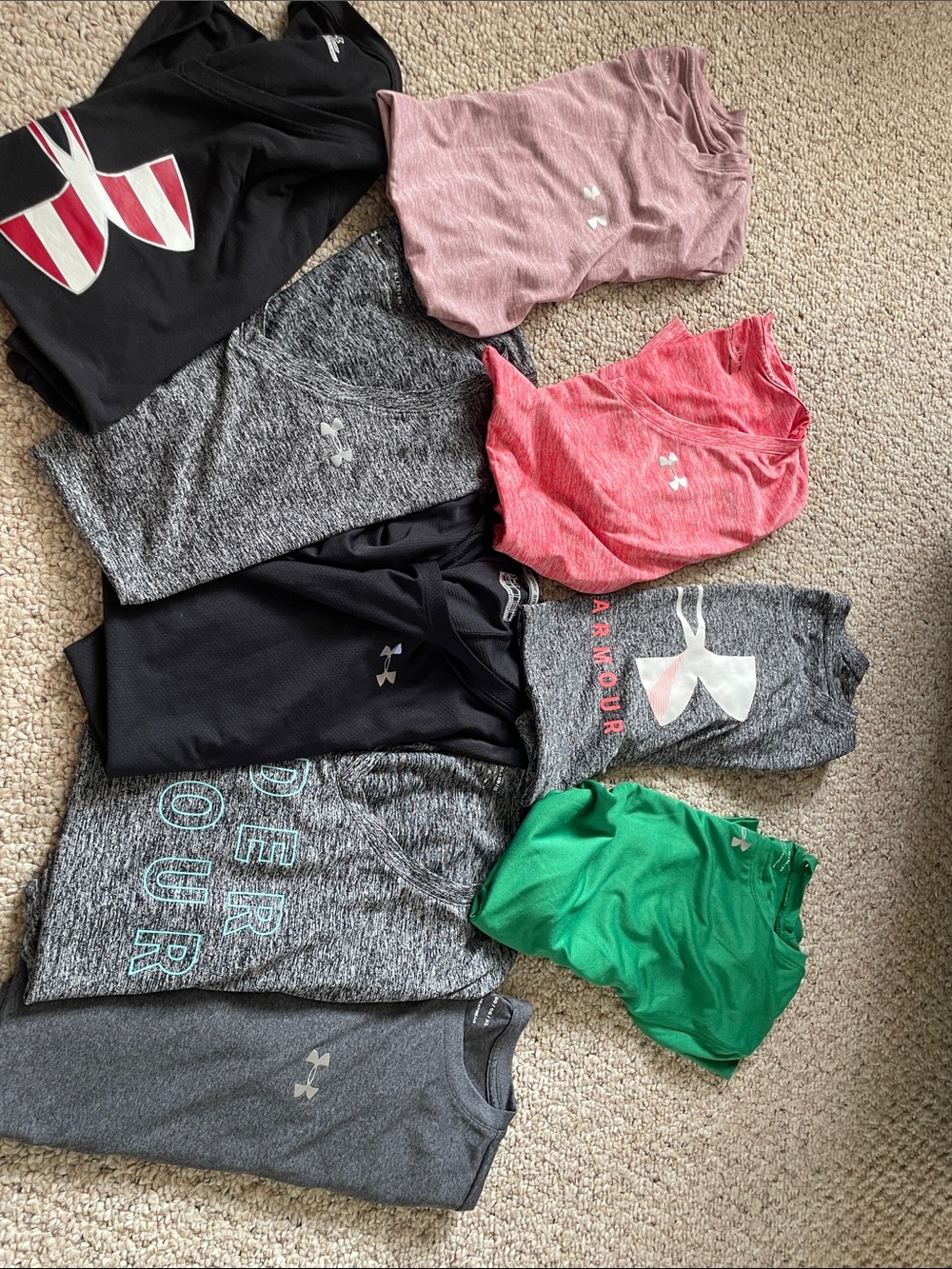 9 Under Amour Tee Shirts size xl